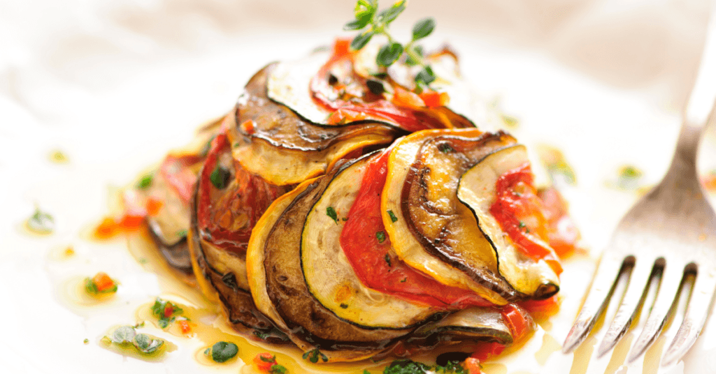 Eggplant and Chickpea Ratatouille