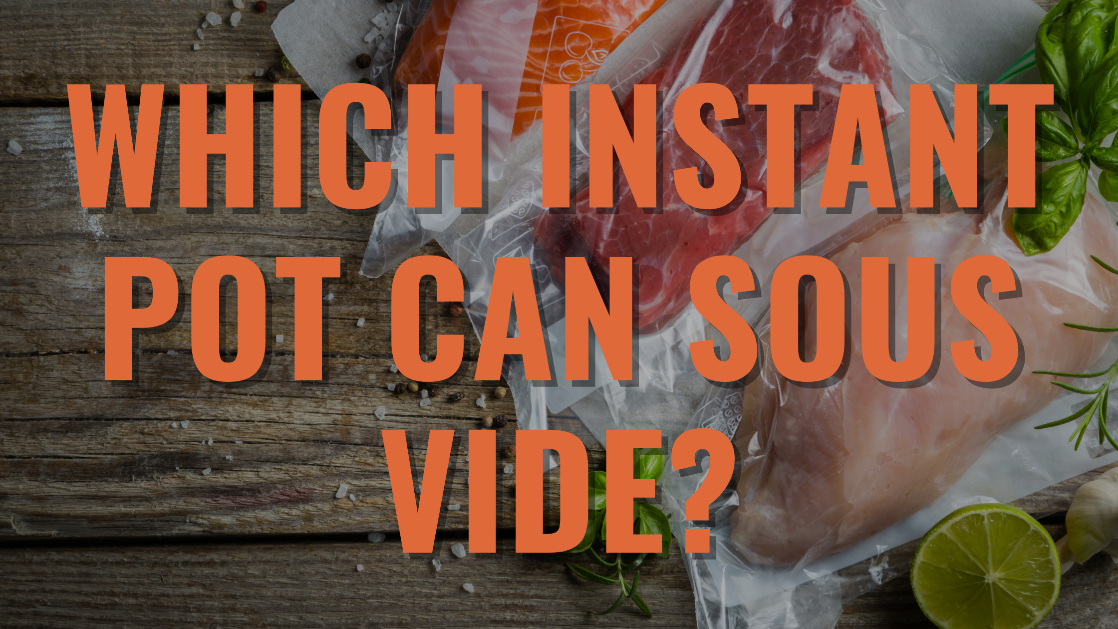 Which Instant Pot Can Sous Vide