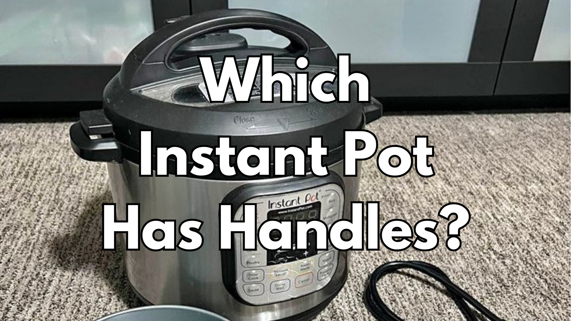 Which Instant Pot Has Handles